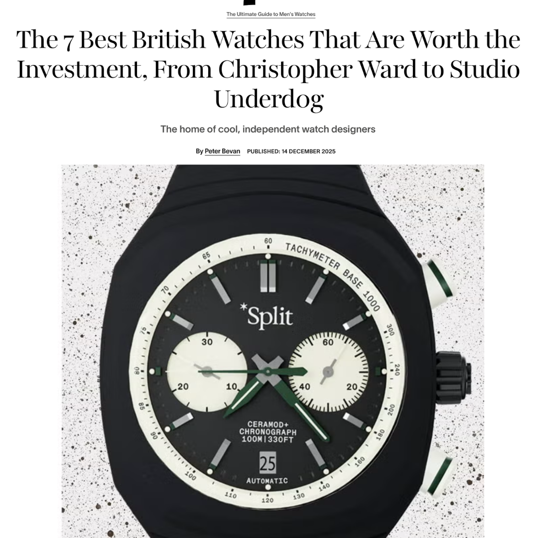 Esquire: The 7 Best British Watches That Are Worth the Investment, From Christopher Ward to Studio Underd0g