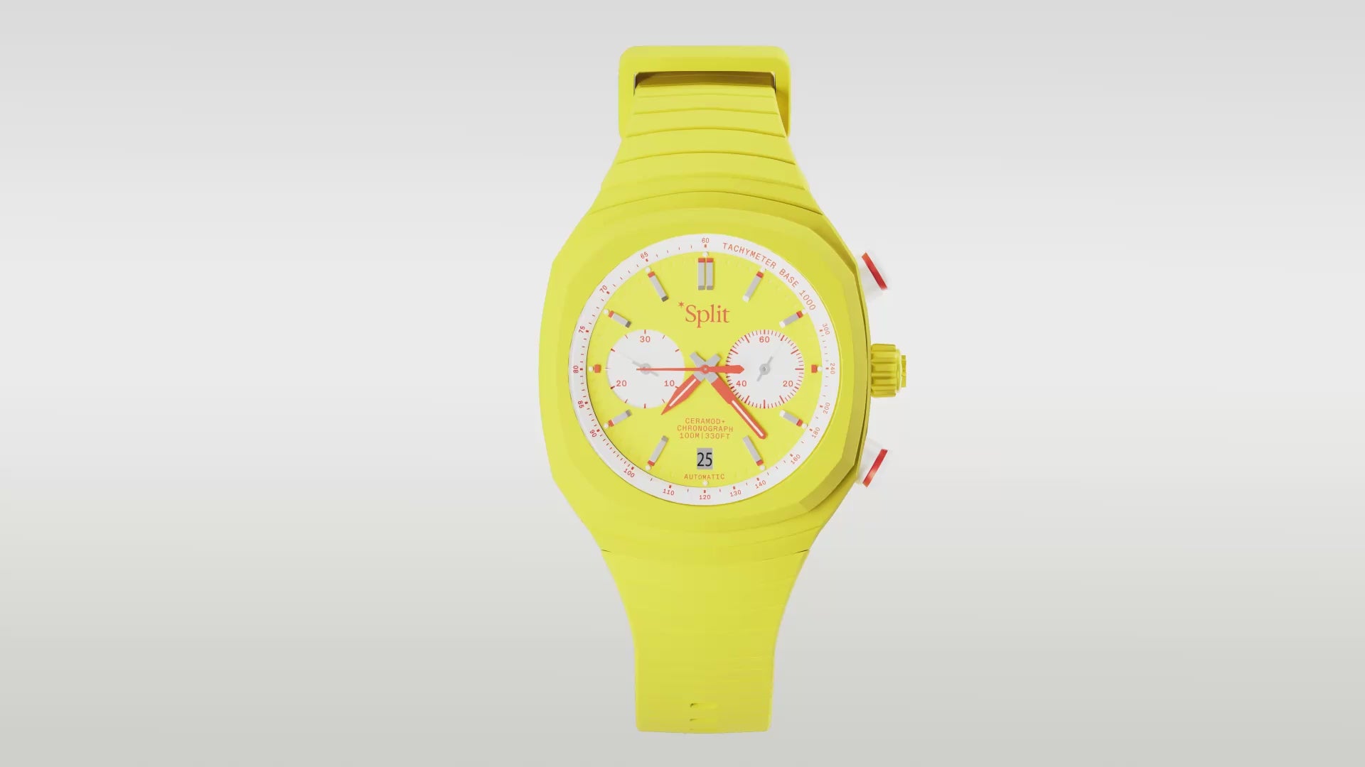 Split Watch - Yellow Color