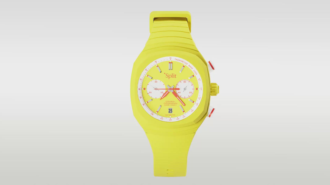 Split Watch - Yellow Color